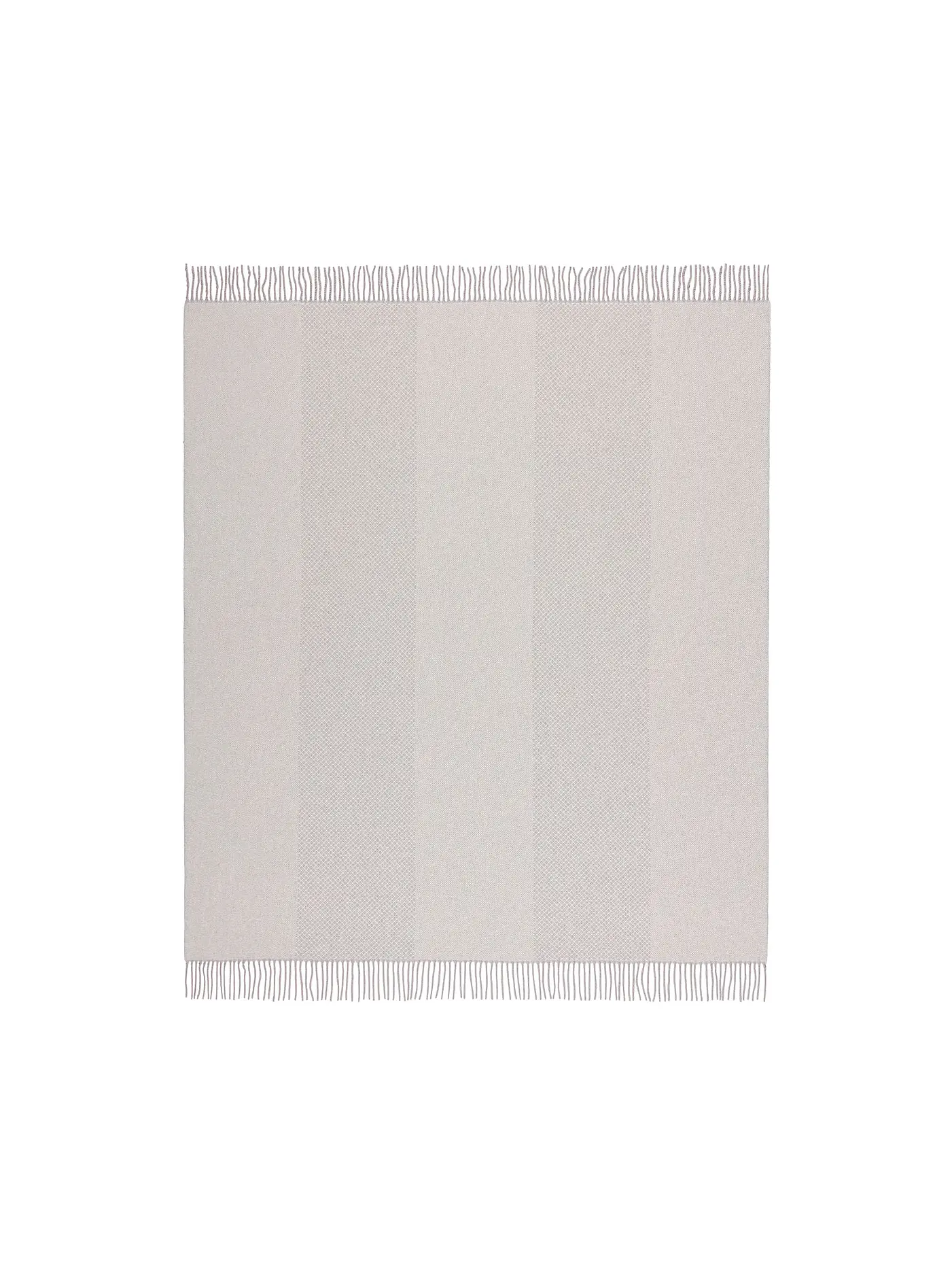 BIEDERLACK | Tagesdecke - Plaid 130x170cm URBAN Silver | hellgrau